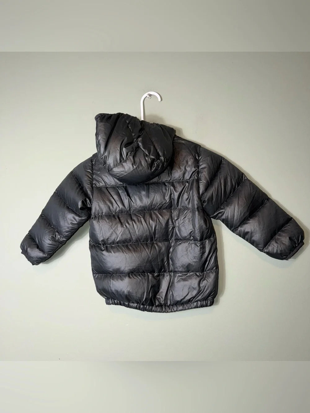 Patagonia Kids Black Hooded Puffer Jacket